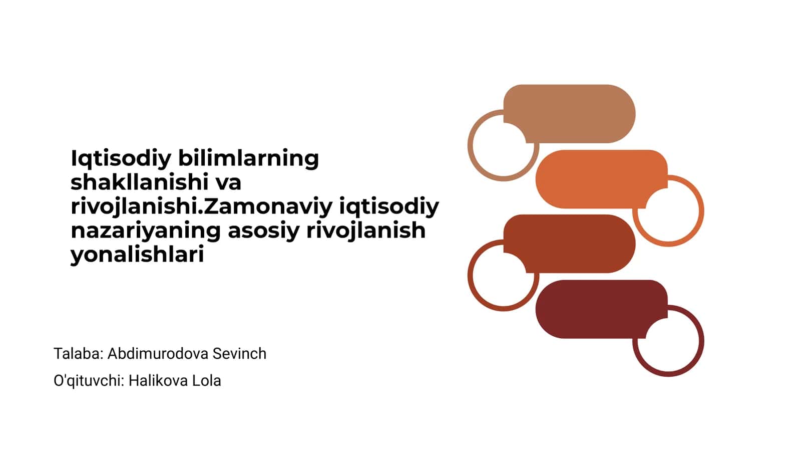 Iqtisodiy bilimlarning shakllanishi va rivojlanishi