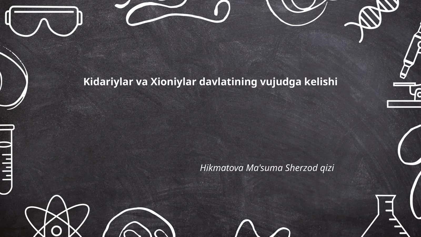 Kidariylar va Xioniylar davlatining vujudga kelishi