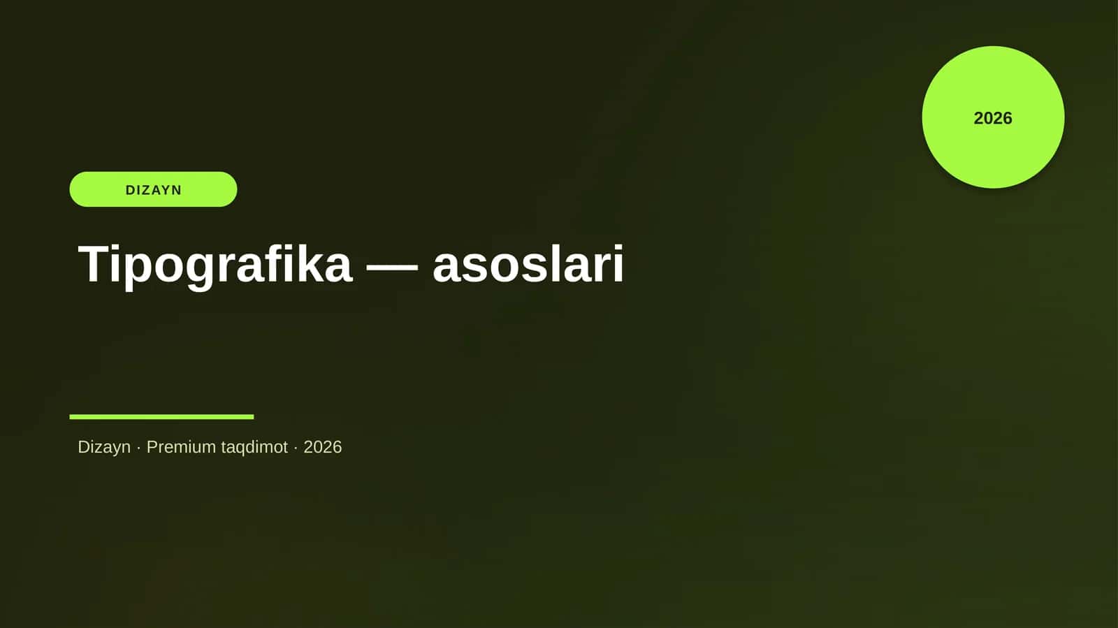 Tipografika — asoslari