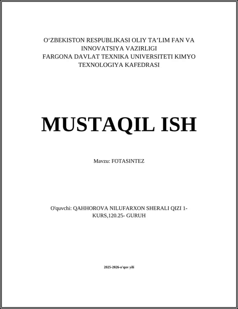 FOTASINTEZ