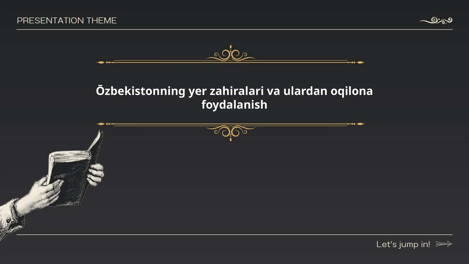 Ōzbekistonning yer zahiralari va ulardan oqilona foydalanish