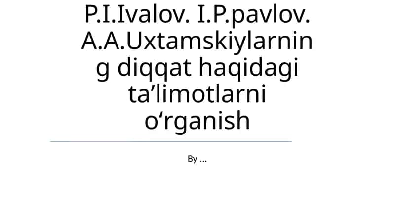 Uxtumskiyning Dominant va uning e'tiborga ta'siri