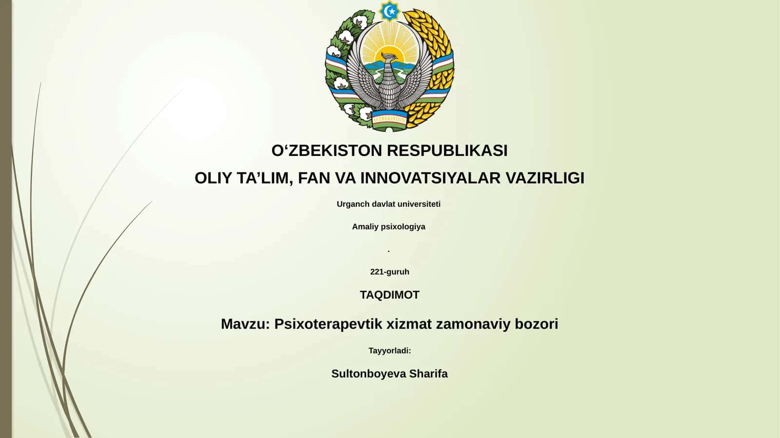 Psixoterapevtik xizmatlar bozori