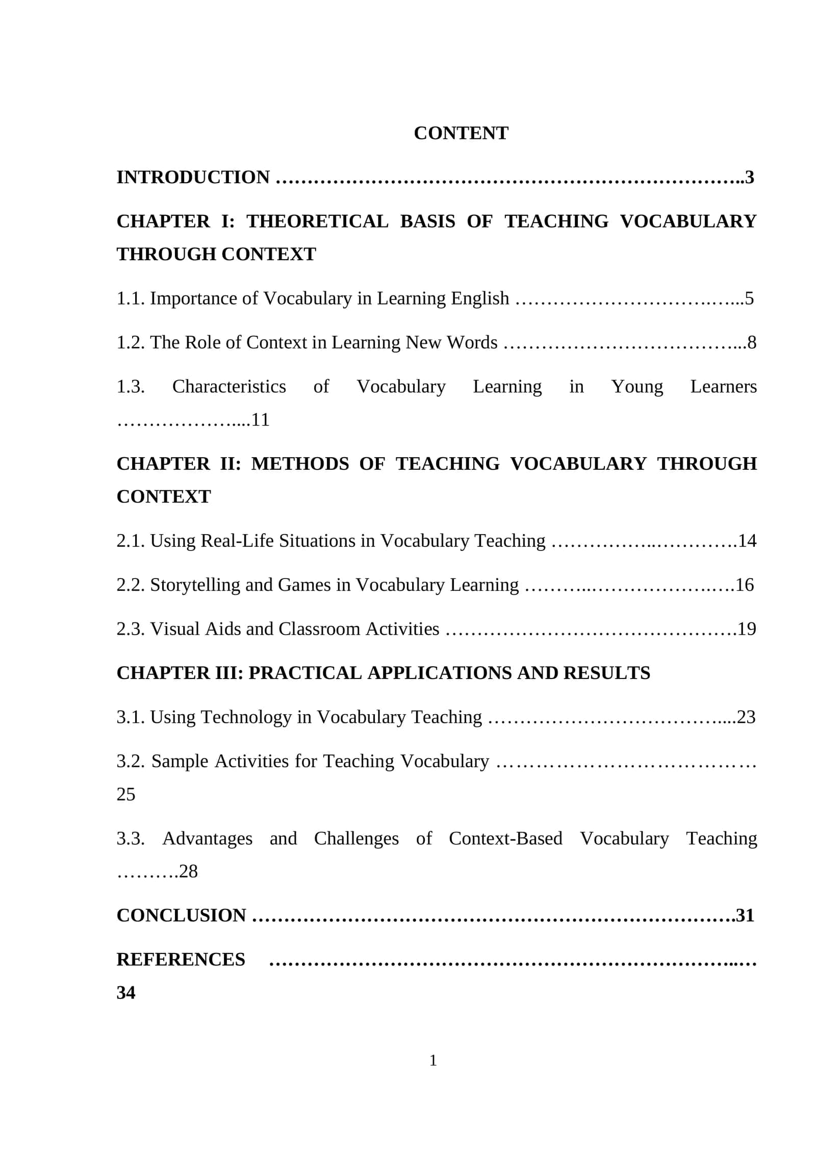THEORETICAL BASIS OF TEACHING VOCABULARY THROUGH CONTEXT