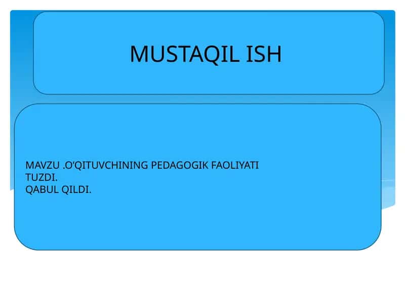 O‘QITUVCHI FАОLIYATIDА PЕDАGОGIK QОBILIYAT