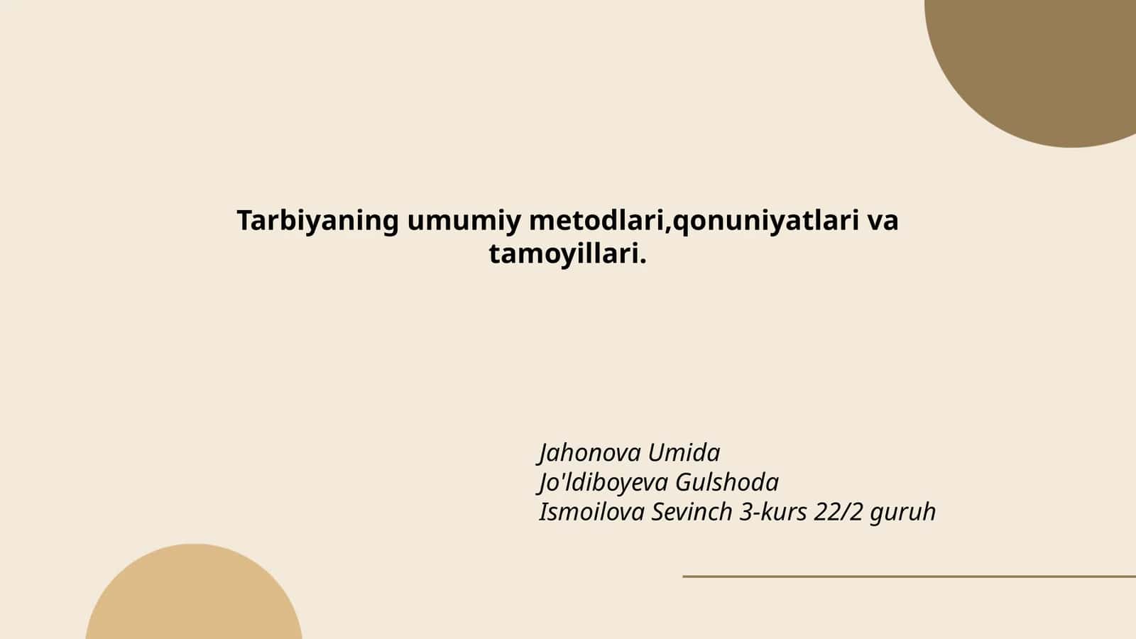 Tarbiya metodlari