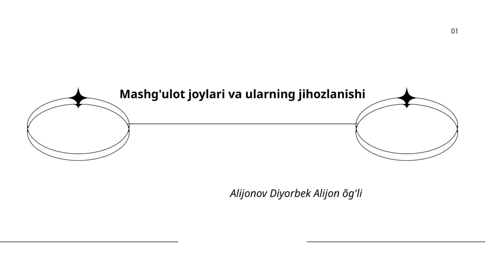 Mashg'ulot joylari va ularning jihozlanishi