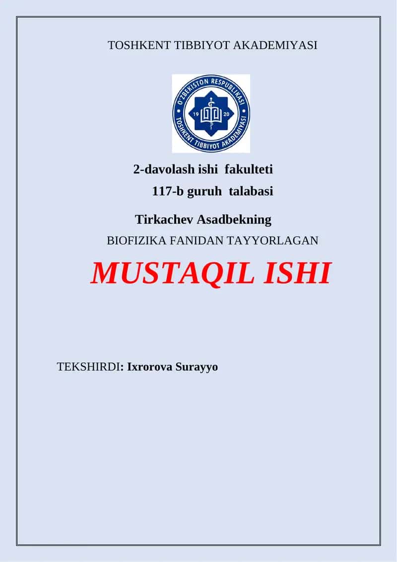 Yumshoq muskul to'qimasining mexanik xossalari