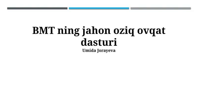 Жаҳон Озиқ-овқат Дастури