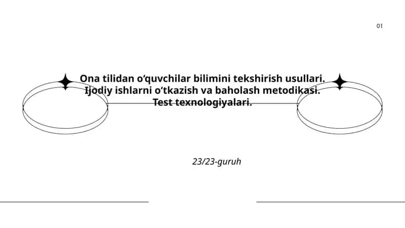 Ona tilidan o‘quvchilar bilimini tekshirish usullari