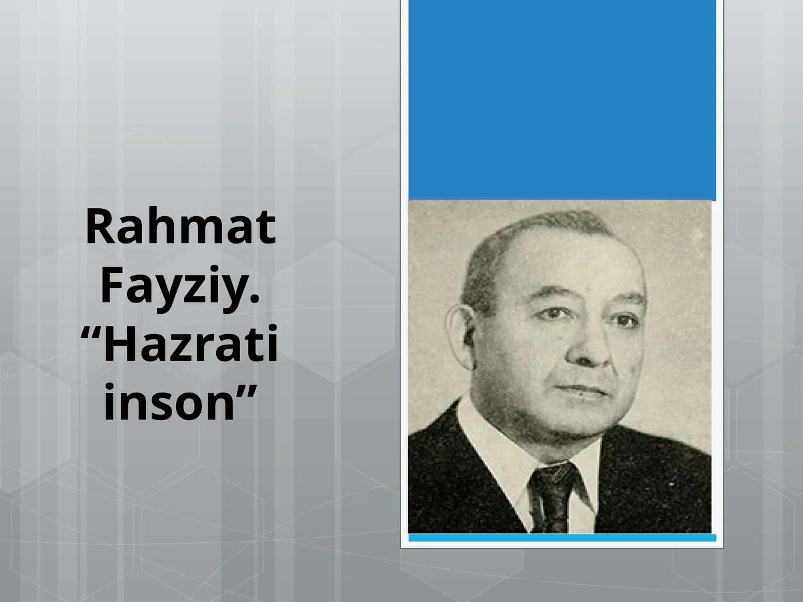 Rahmat Fayziy Hazrati Inson