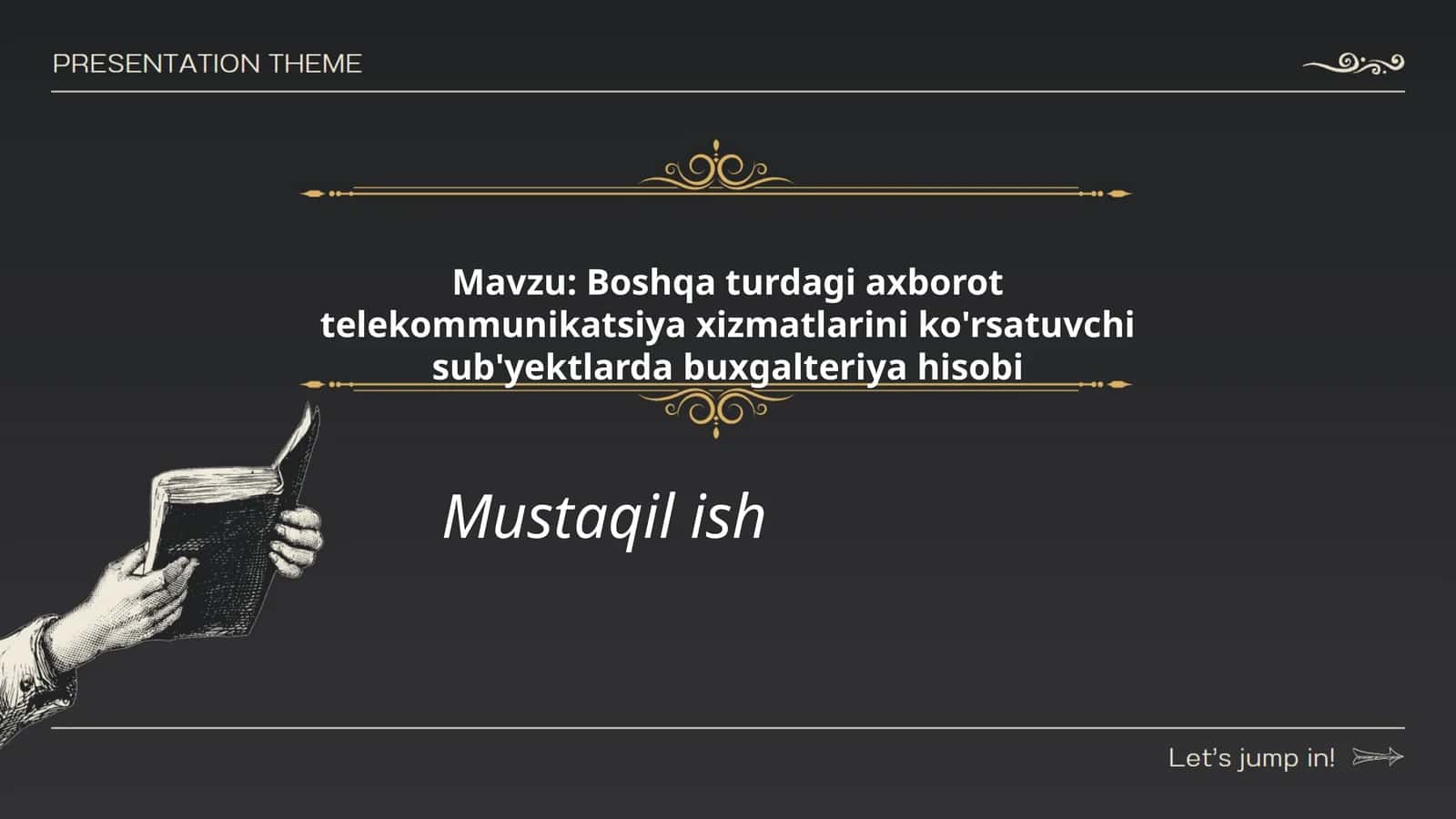 Boshqa turdagi axborot telekommunikatsiya xizmatlarini ko'rsatuvchi sub'yektlarda buxgalteriya hisobi