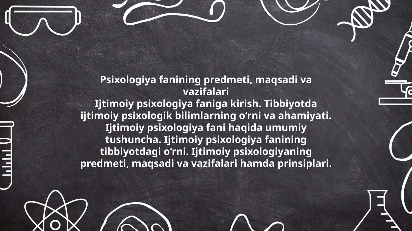 Psixologiya fanining predmeti, maqsadi va vazifalari