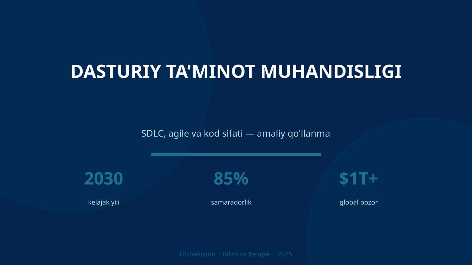 DASTURIY TA'MINOT MUHANDISLIGI