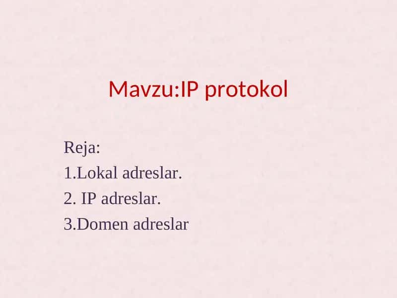 IP protokol