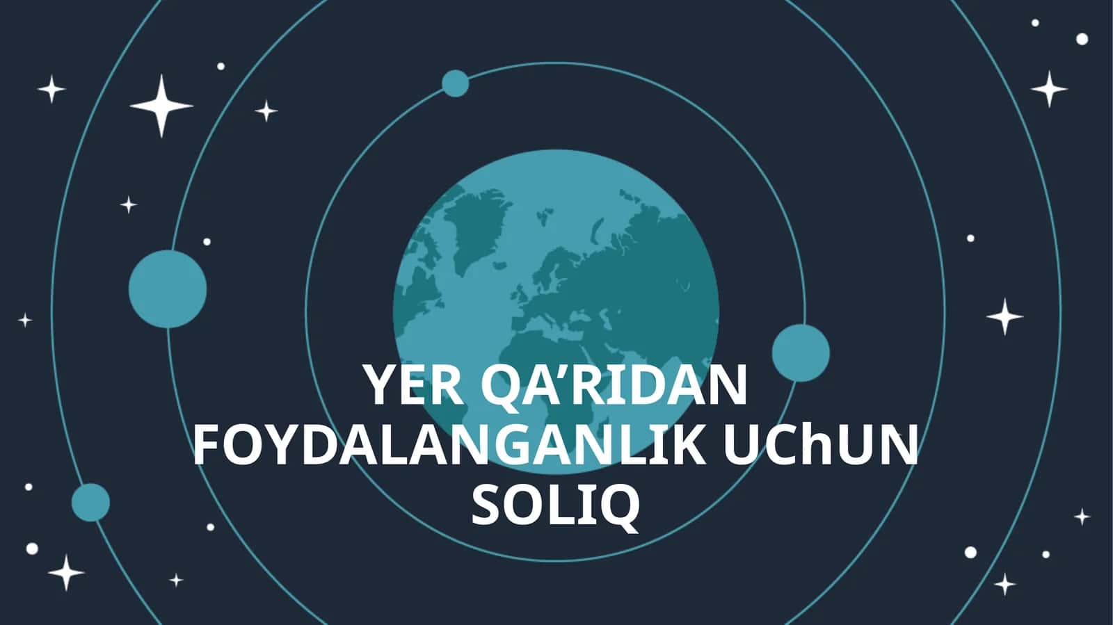 YER QA’RIDAN FOYDALANGANLIK UChUN SOLIQ