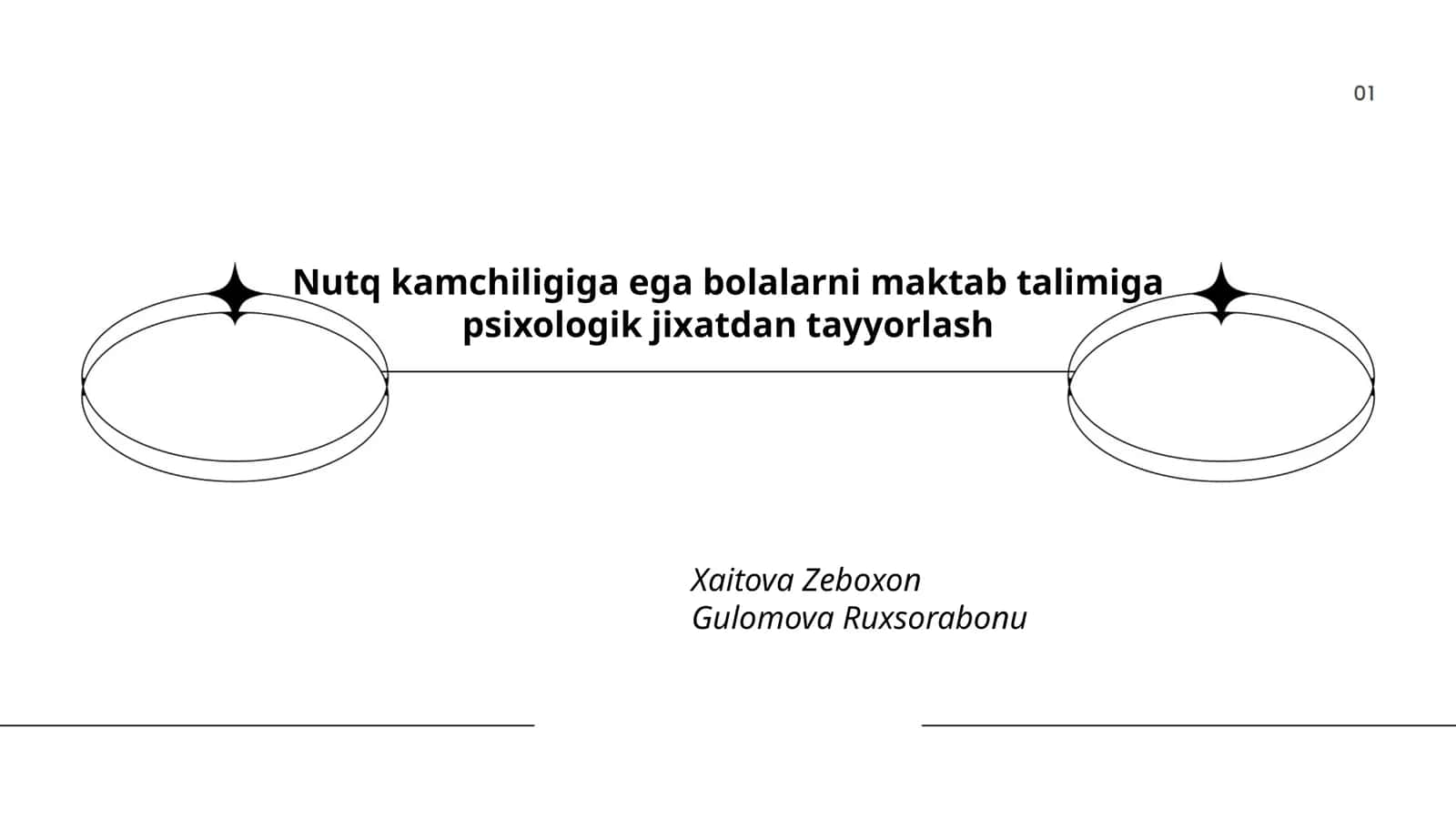 Nutq kamchiligiga ega bolalarni maktab talimiga psixologik jixatdan tayyorlash