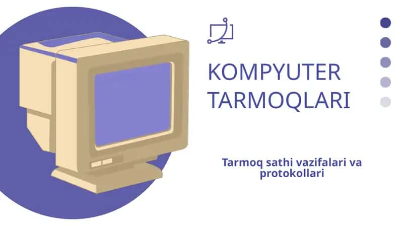 Tarmoq sathi vazifalari va protokollari