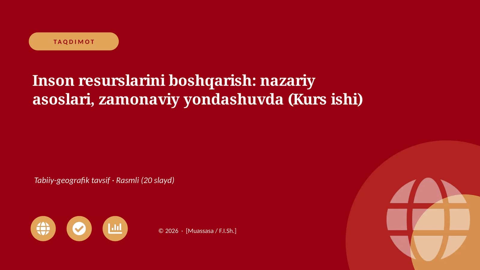 Inson resurslarini boshqarish: nazariy asoslari, zamonaviy yondashuvda (Kurs ishi)