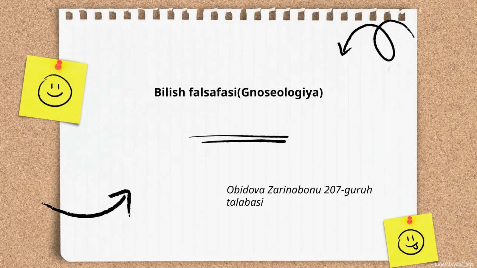 Bilish falsafasi(Gnoseologiya)