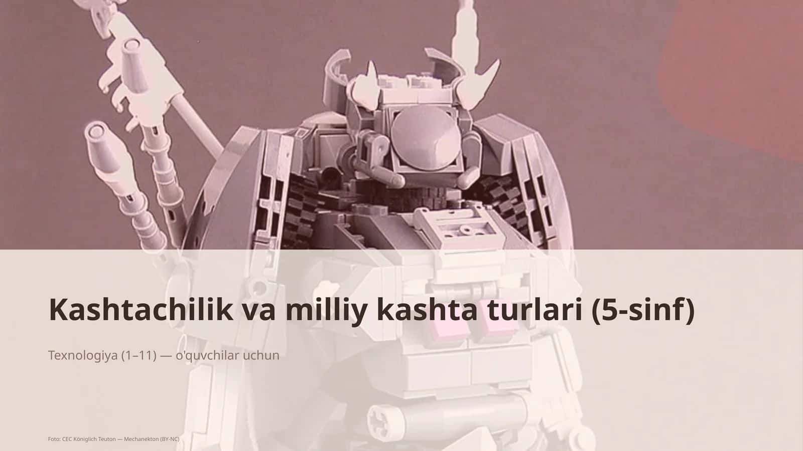 Kashtachilik va milliy kashta turlari (5-sinf)