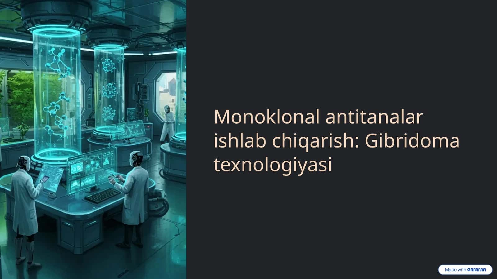Monoklonal antitanalar ishlab chiqarish: Gibridoma texnologiyasi