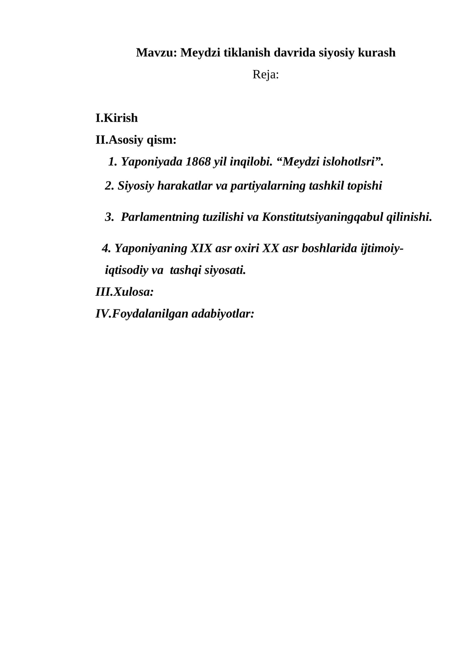Meydzi tiklanish davrida siyosiy kurash
