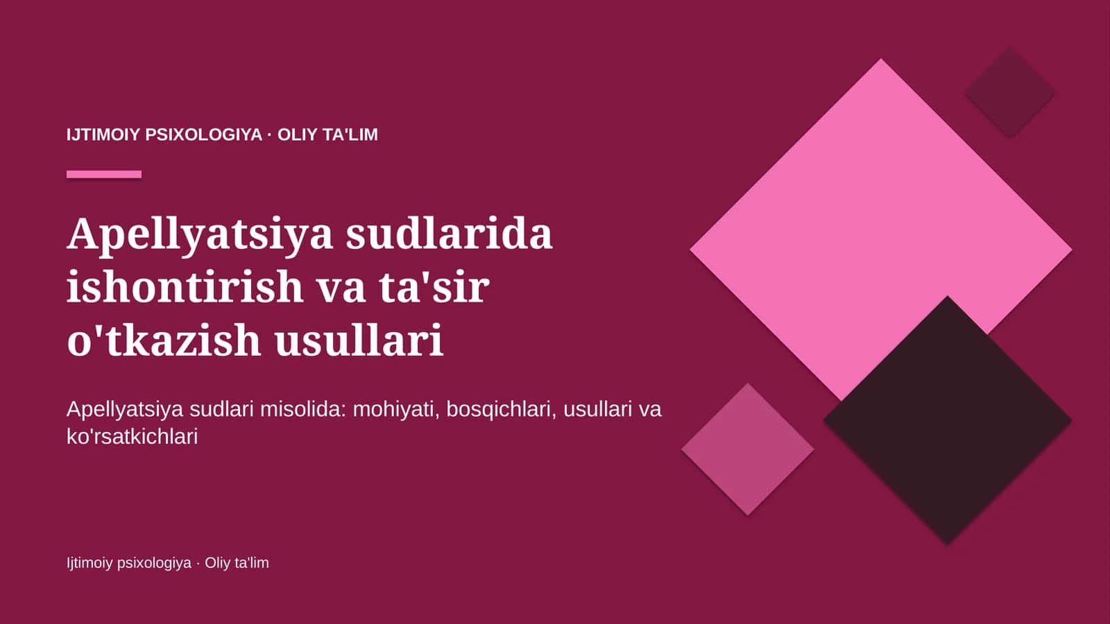 apellyatsiya sudlarida ishontirish va ta'sir o'tkazish usullari 6454