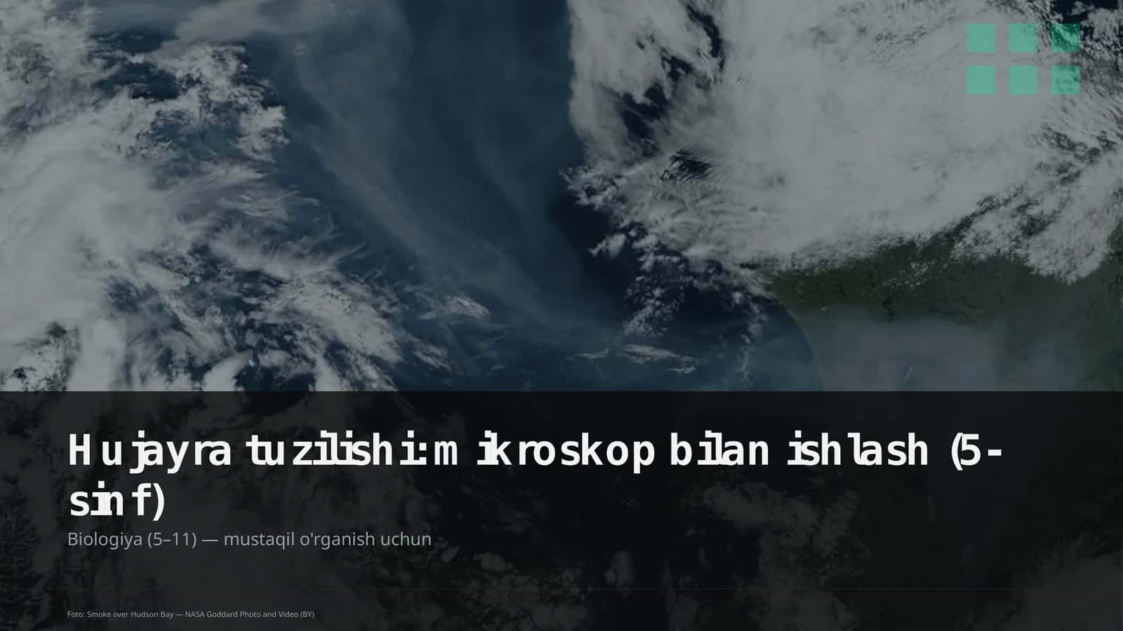 Hujayra tuzilishi: mikroskop bilan ishlash (5-sinf)