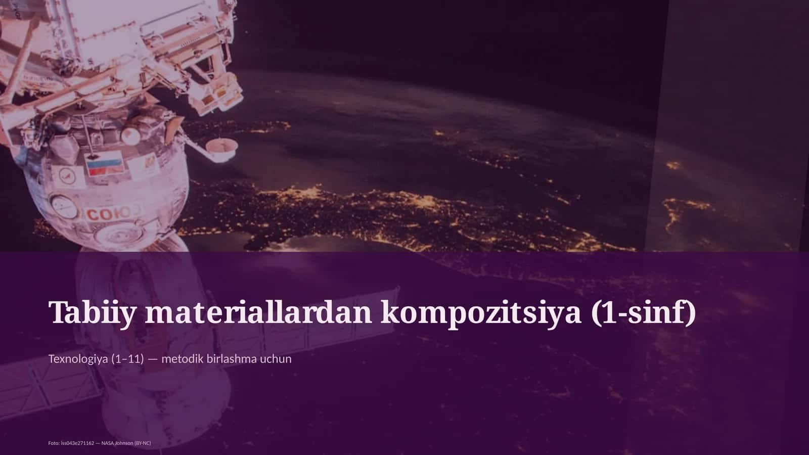 Tabiiy materiallardan kompozitsiya (1-sinf)