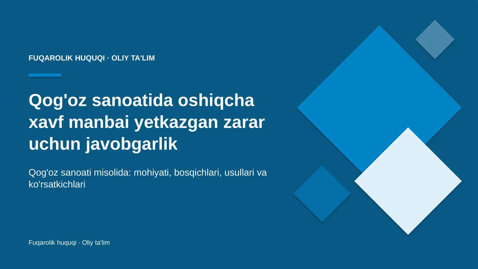 qog'oz sanoatida oshiqcha xavf manbai yetkazgan zarar uchun javobgarlik 1349