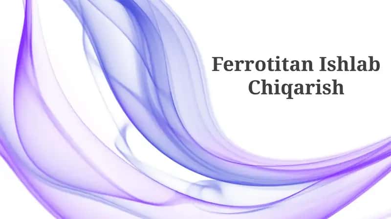 Ferrotitan Ishlab Chiqarish
