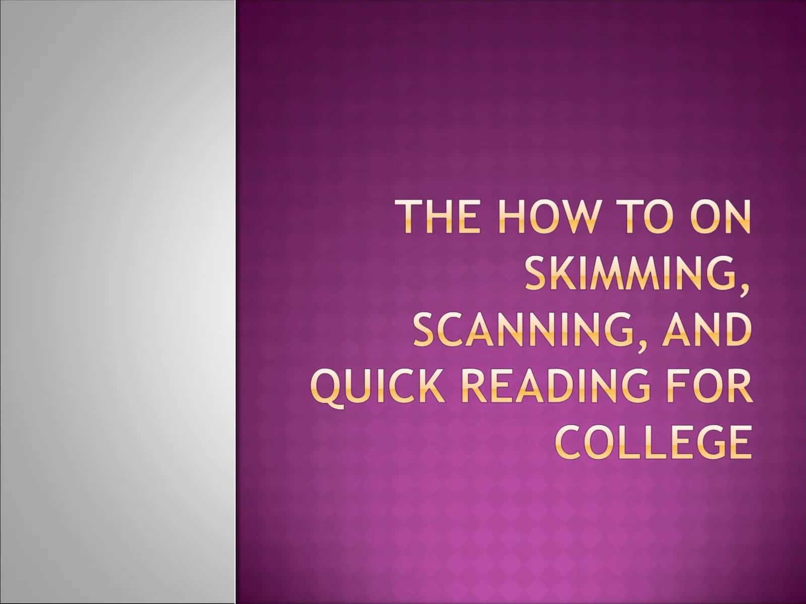 Skimming