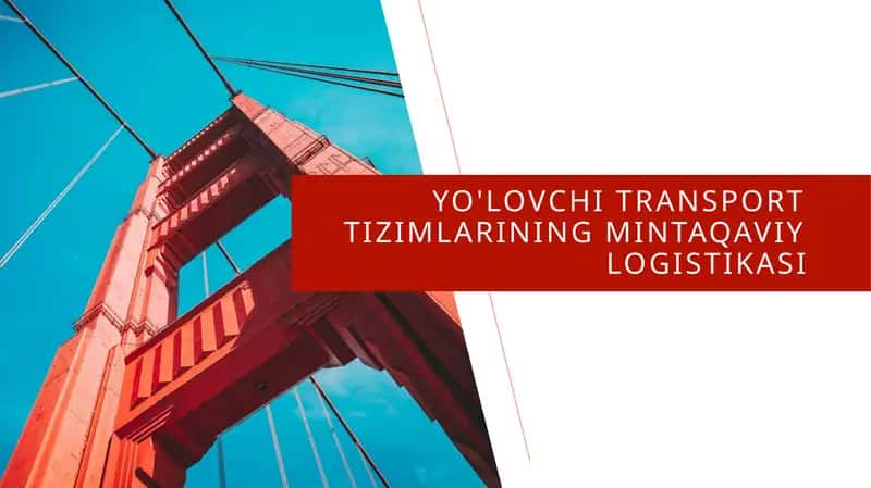 Yo'lovchi transport tizimlarining mintaqaviy logistikasi