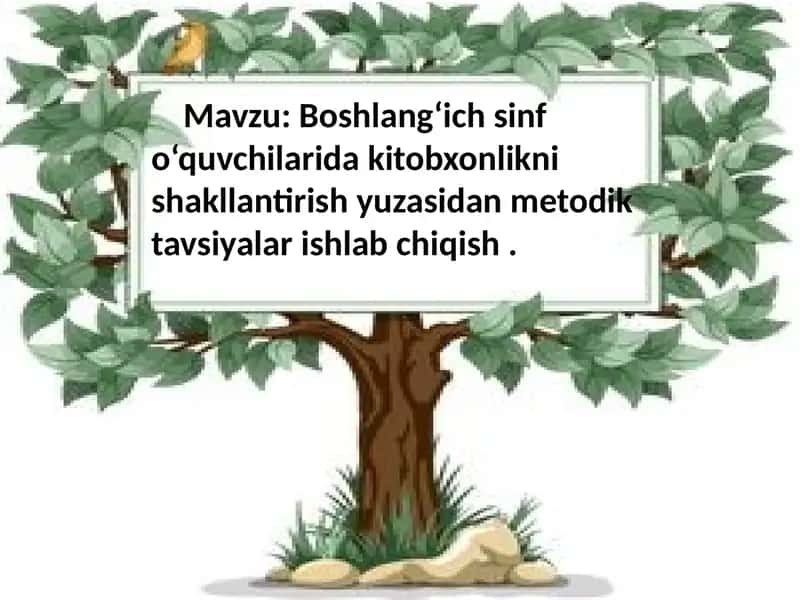 Kitobxonlikni shakllantirish