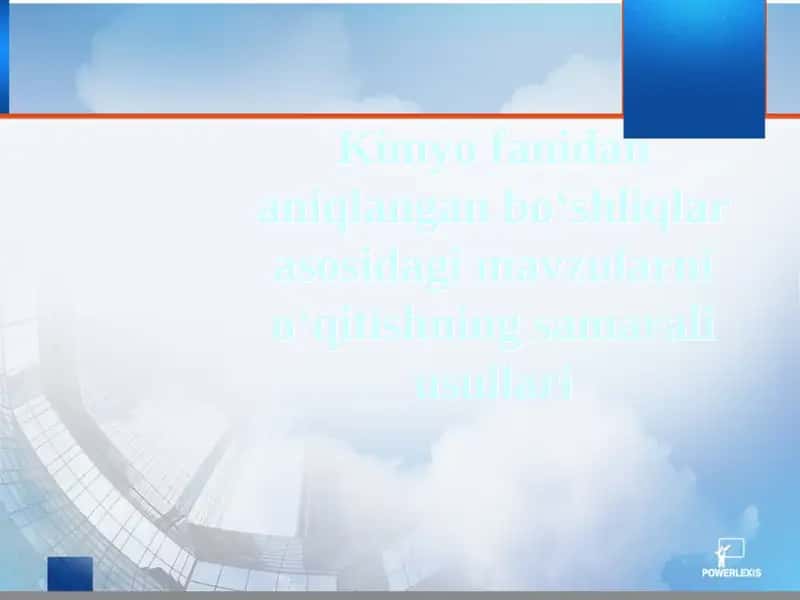 Kimyo fanidan aniqlangan bo‘shliqlar asosidagi mavzularni o‘qitishning samarali usullari
