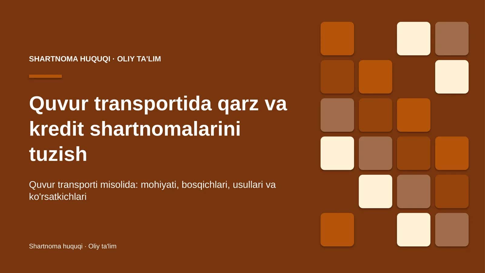 quvur transportida qarz va kredit shartnomalarini tuzish 6381