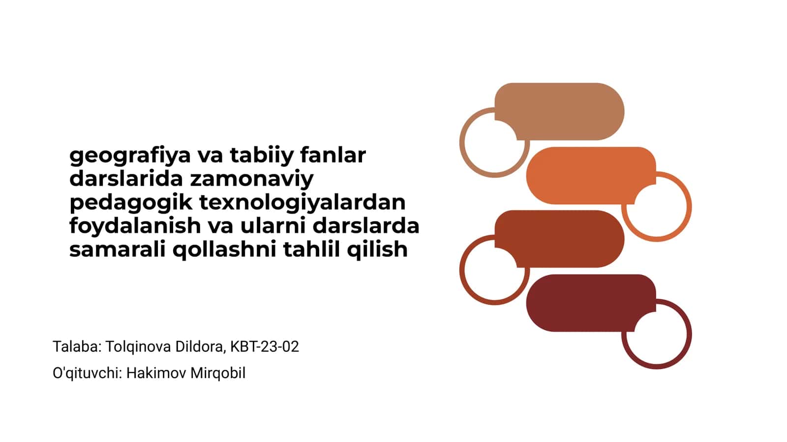 Zamonaviy pedagogik texnologiyalar