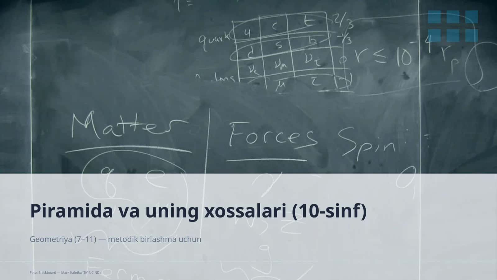Piramida va uning xossalari (10-sinf)
