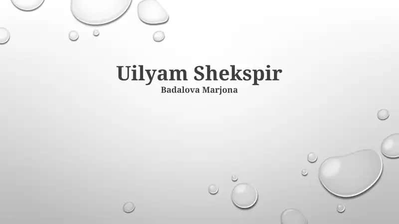 Uilyam Shekspir