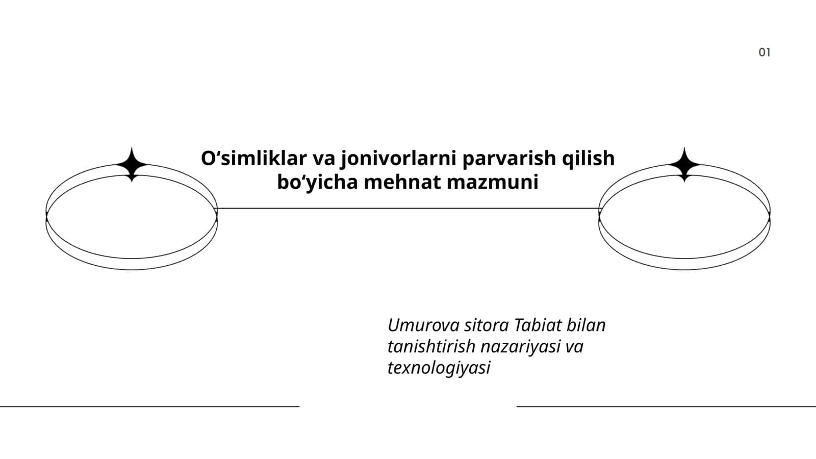 Oʻsimliklar va jonivorlarni parvarish qilish boʻyicha mehnat mazmuni