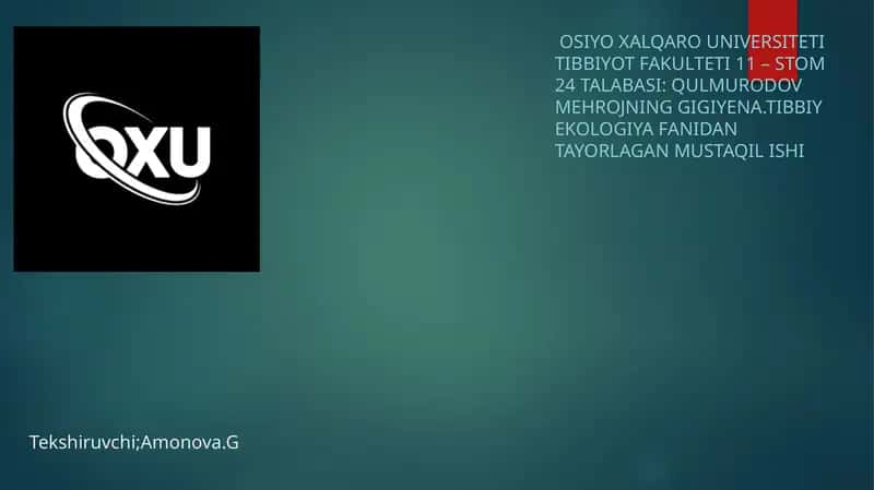 Atrof-muhit gigiyenasi