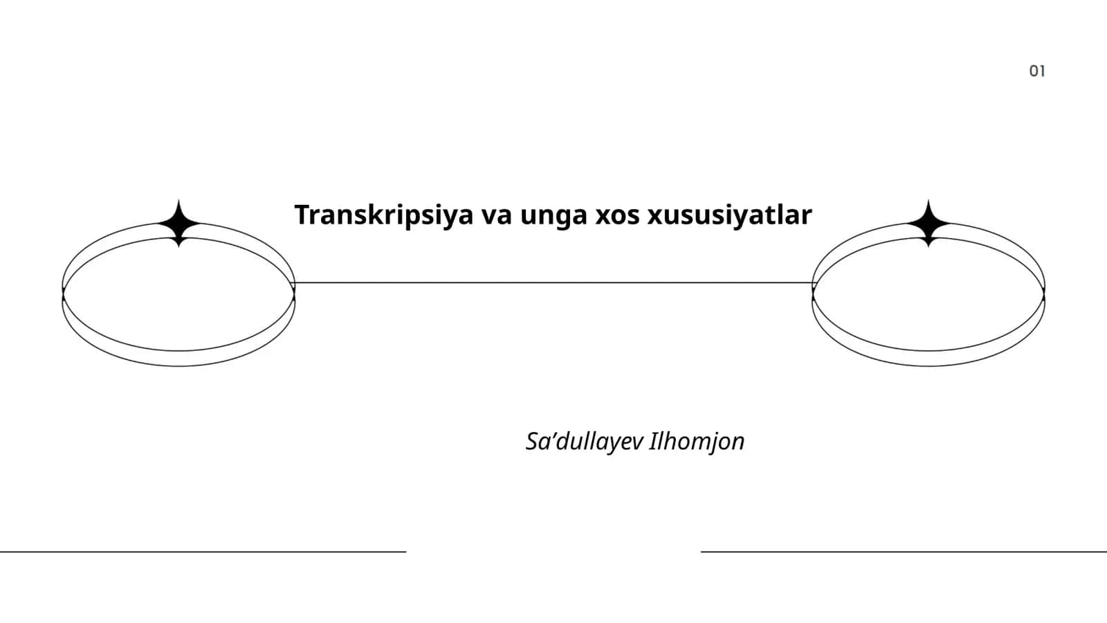 Transkripsiya va unga xos xususiyatlar