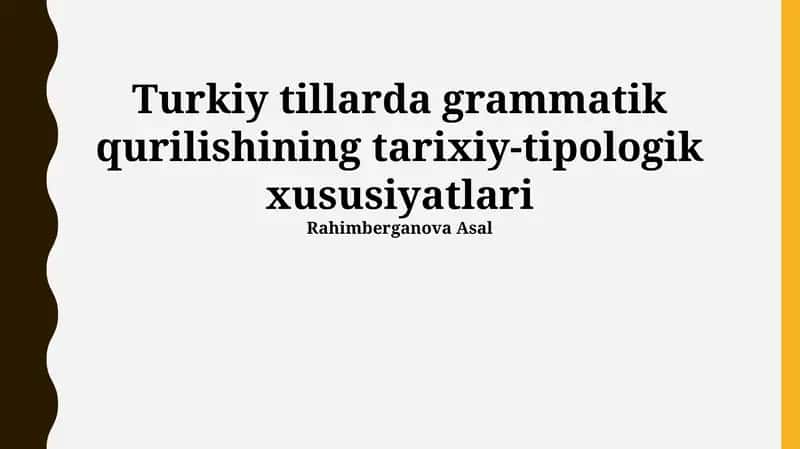 Olmoshlarning morfologik tuzilishi