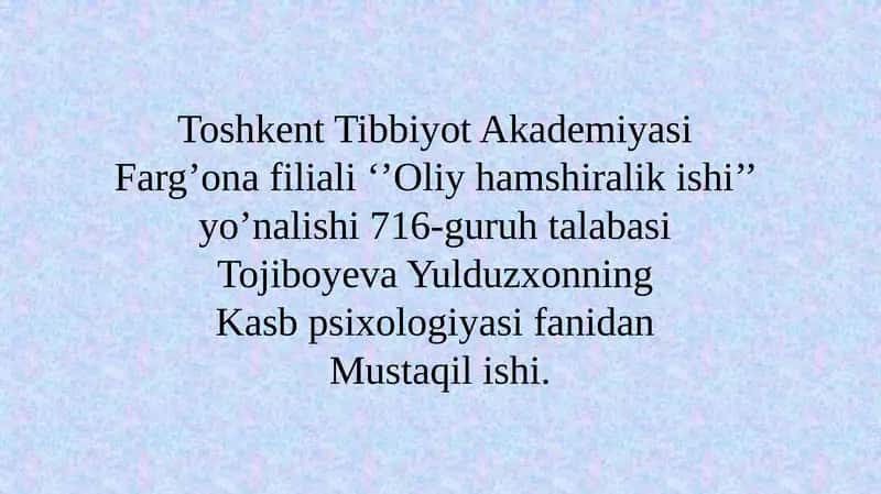 Kasbta'limifaoliyatiga yo'qiladigan zamonaviy talablar