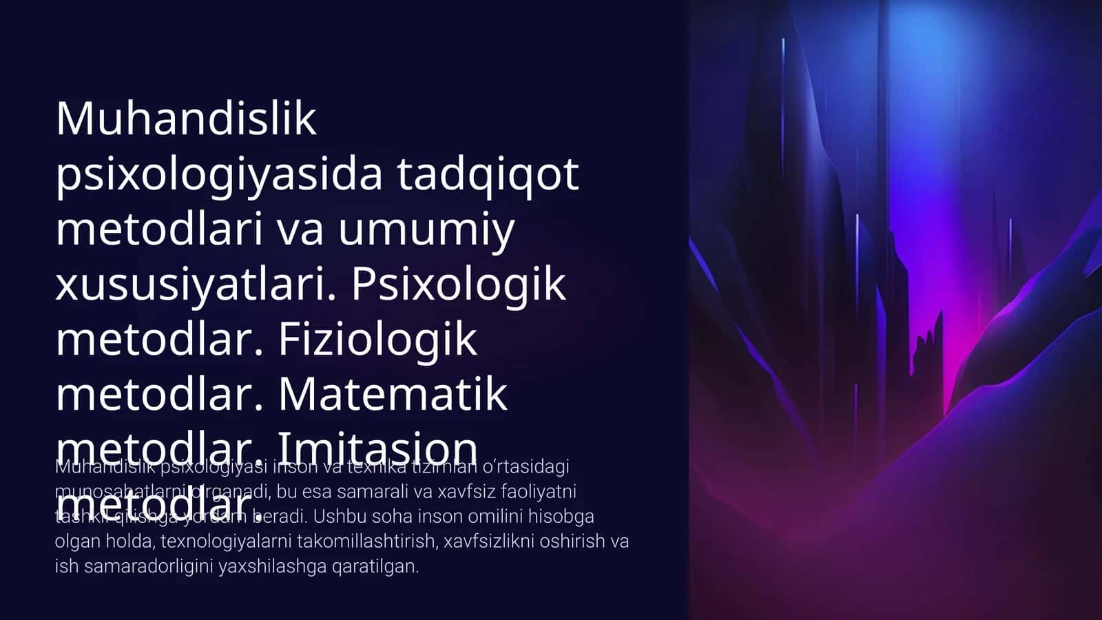 Tadqiqot Metodlarining Umumiy Xususiyatlari