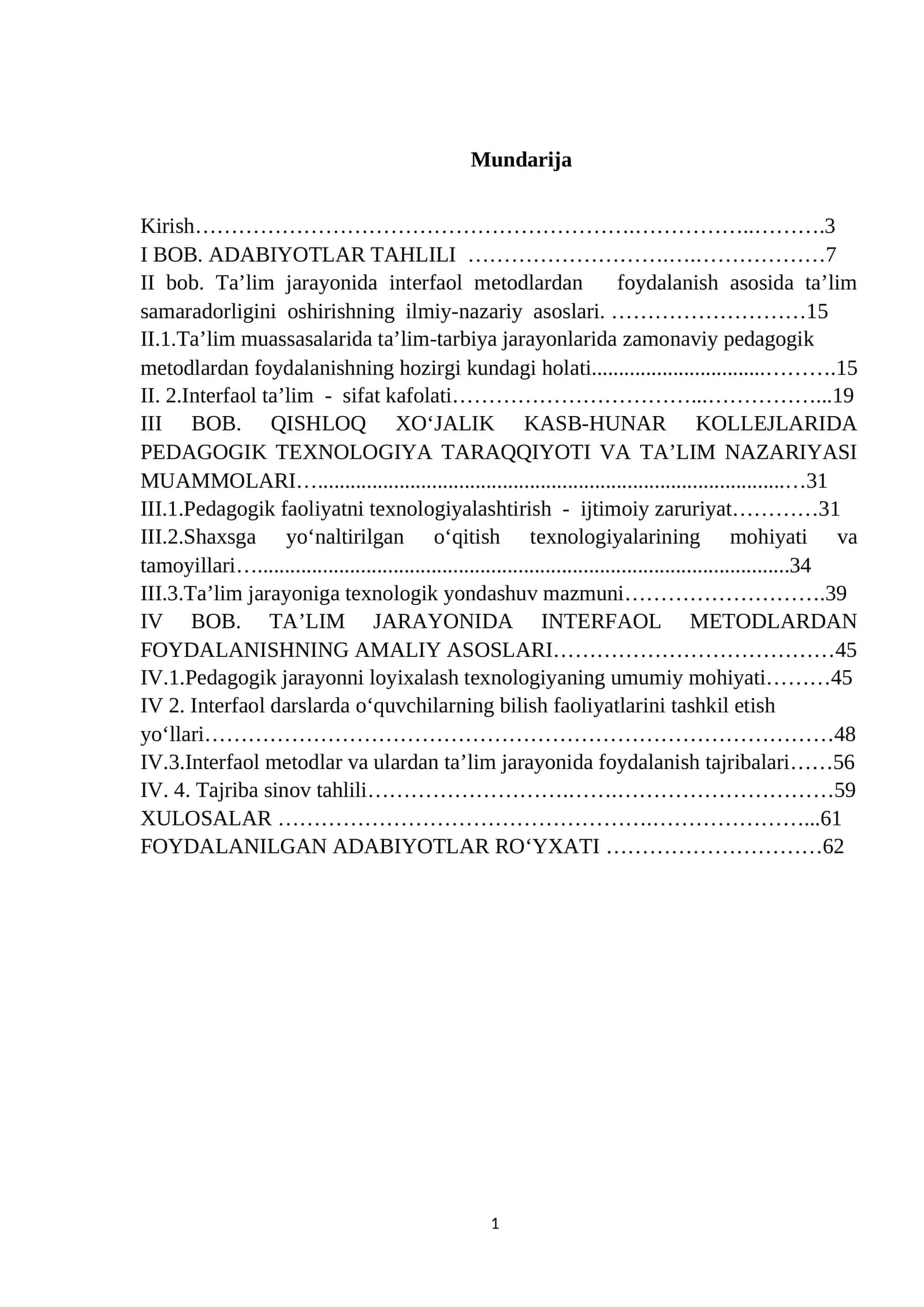 Ta'lim jarayonida interfaol metodlardan foydalanish