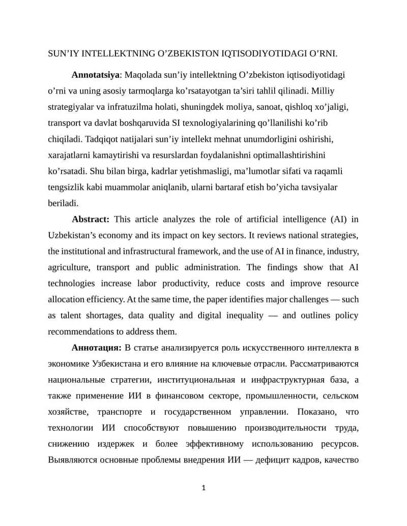 Suniy intellekt