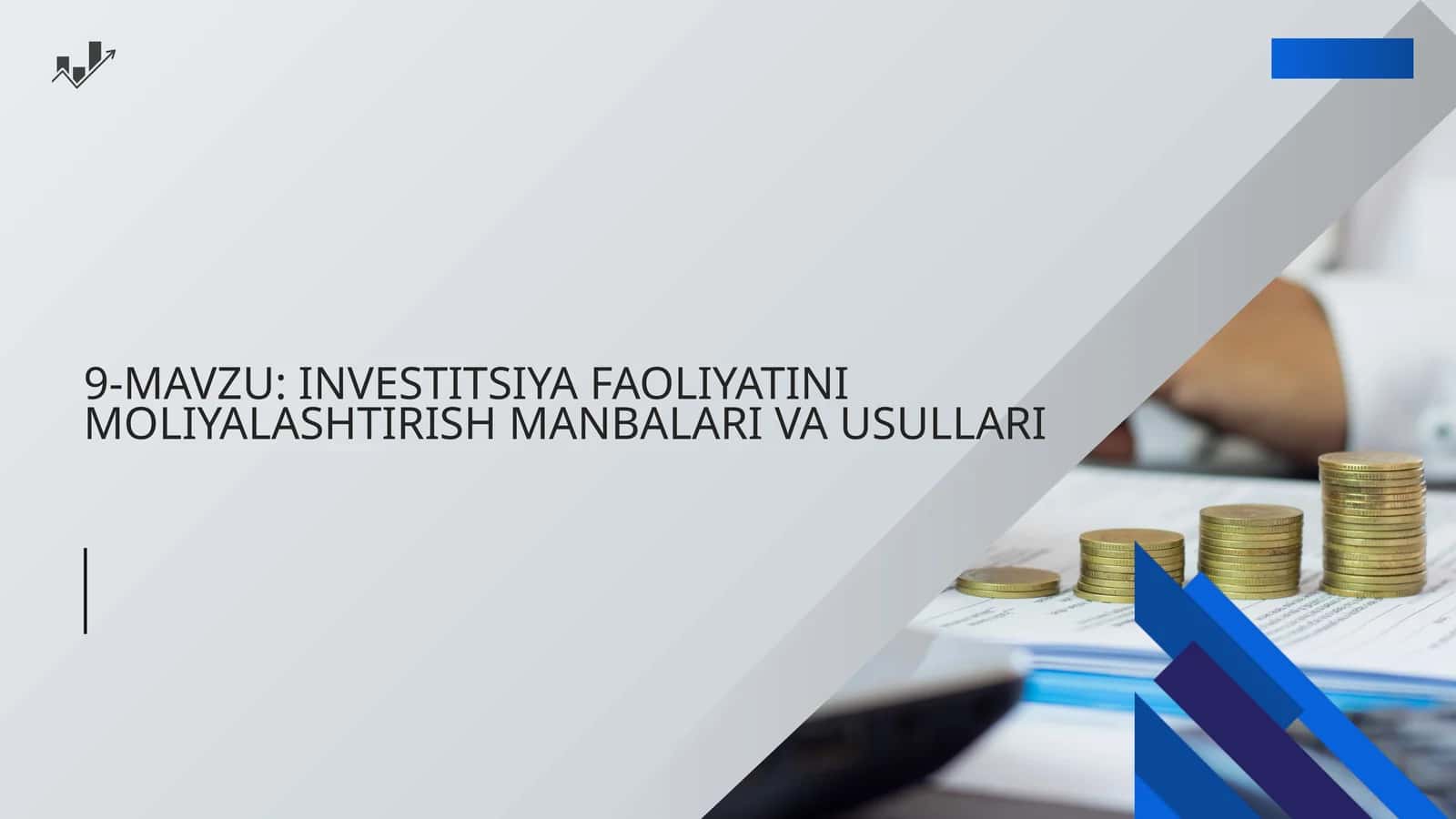 INVESTITSIYA FAOLIYATINI MOLIYALASHTIRISH MANBALARI VA USULLARI