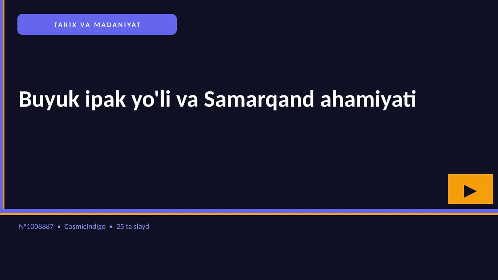 Buyuk ipak yo'li va Samarqand ahamiyati
